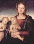 Pietro Perugino Madonna mit Hl. Johannes dem Taufer oil